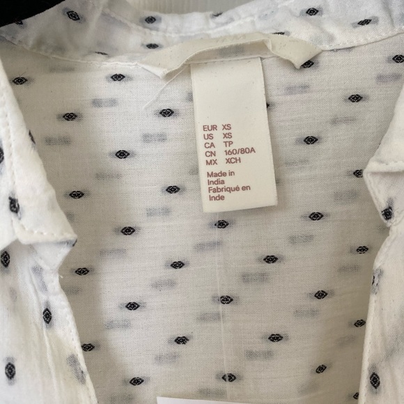 H&M Off White Peasant Tunic - Picture 3 of 4